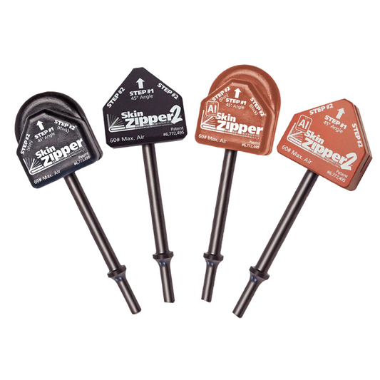 Skin Zipper Collection includes Air Hammer attachment tools