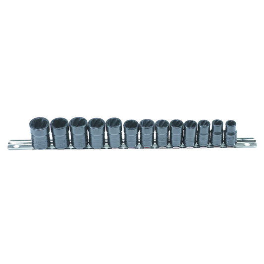 3/8" Drive Twist Socket Damaged Fastener Removal System - 13 Piece - LT 4600