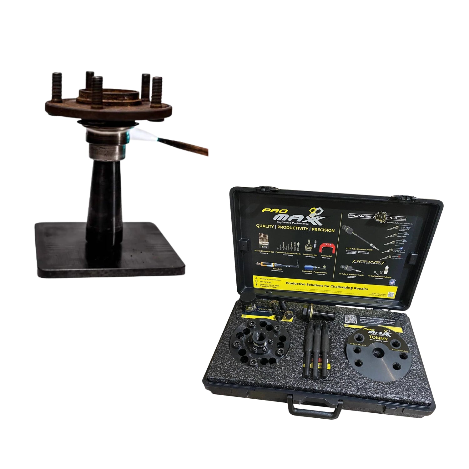 Ford Wheel Bearing Service Bundle – Tommy® Wheel Bearing Hub Puller + Inner Race Hub Saver™ | Complete Wheel Bearing Removal & Repair Solution