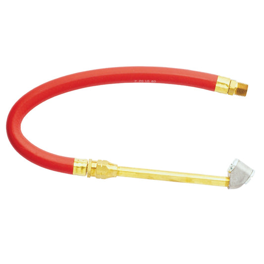 12" Bayonet Inflator Gauge Hose Whip Replacement Dual truck Tire Chuck Head