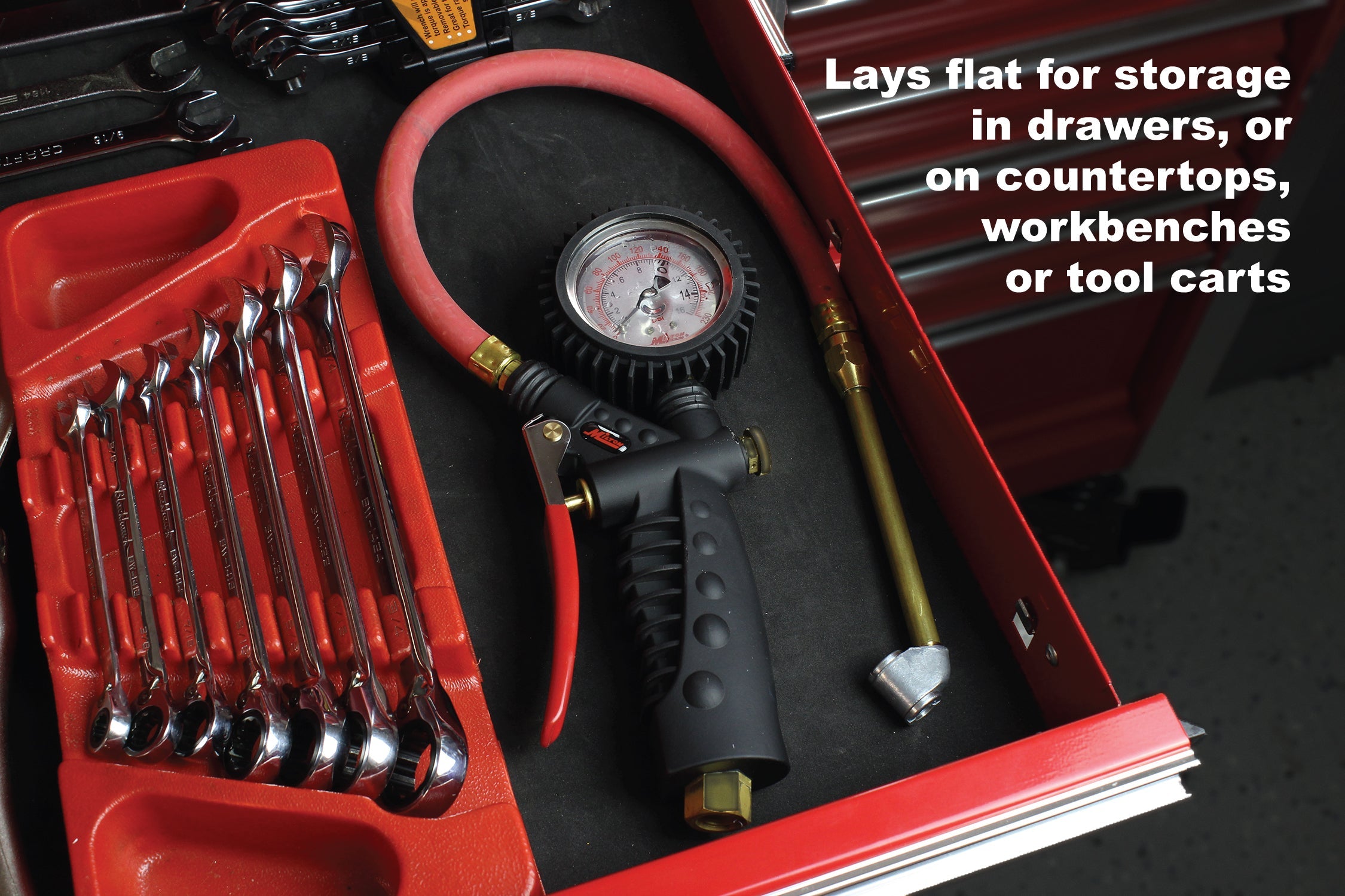 Pro Analog Tire Inflator/Pressure Pistol Grip Gauge, Kwik Grip Safety Chuck, 36