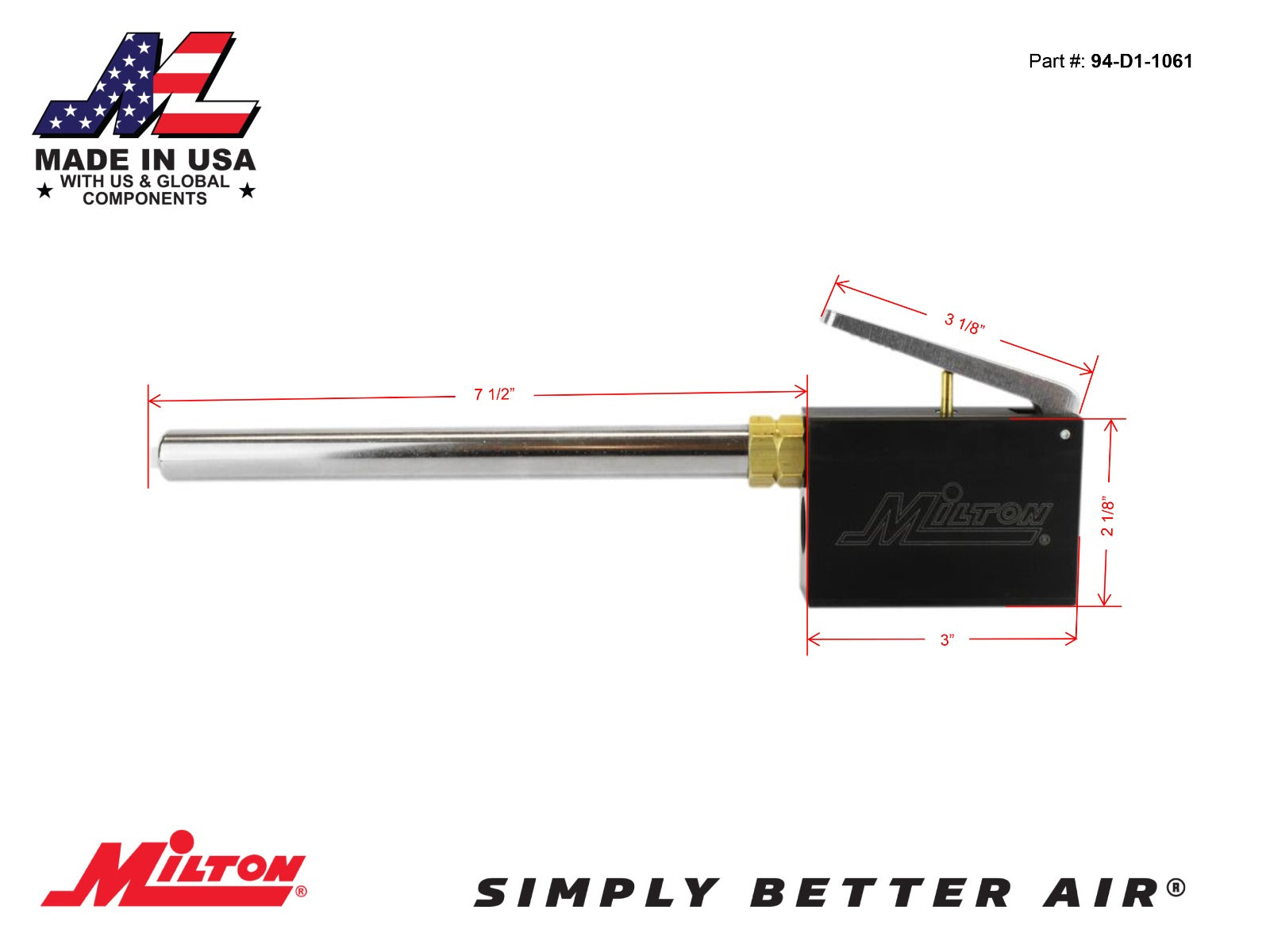 Analog Bayonet Dunnage Bag Inflator 15