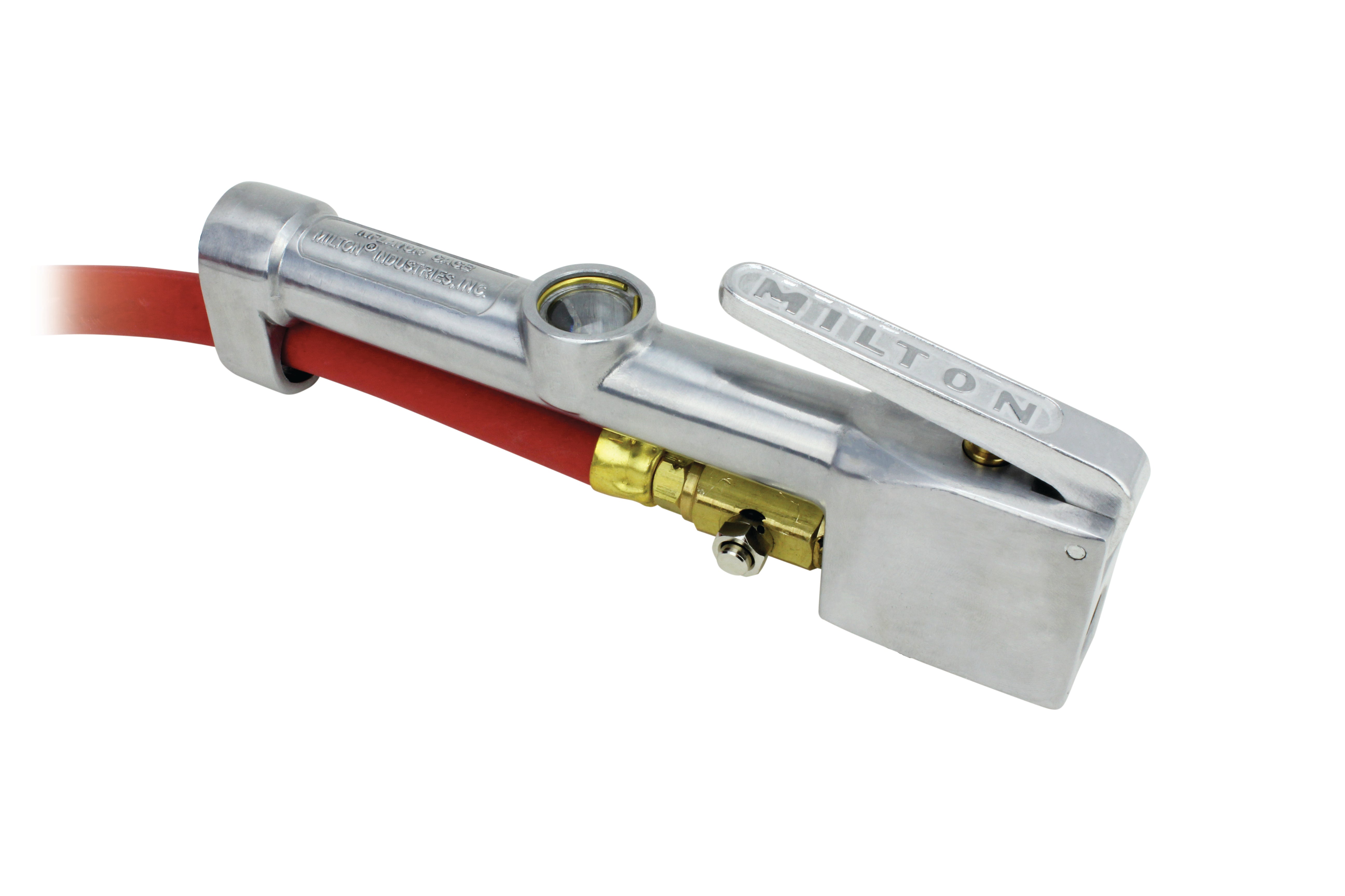 Heavy-Duty Dual Head Air Chuck Inflator Gauge with Swivel - 10-160 PSI