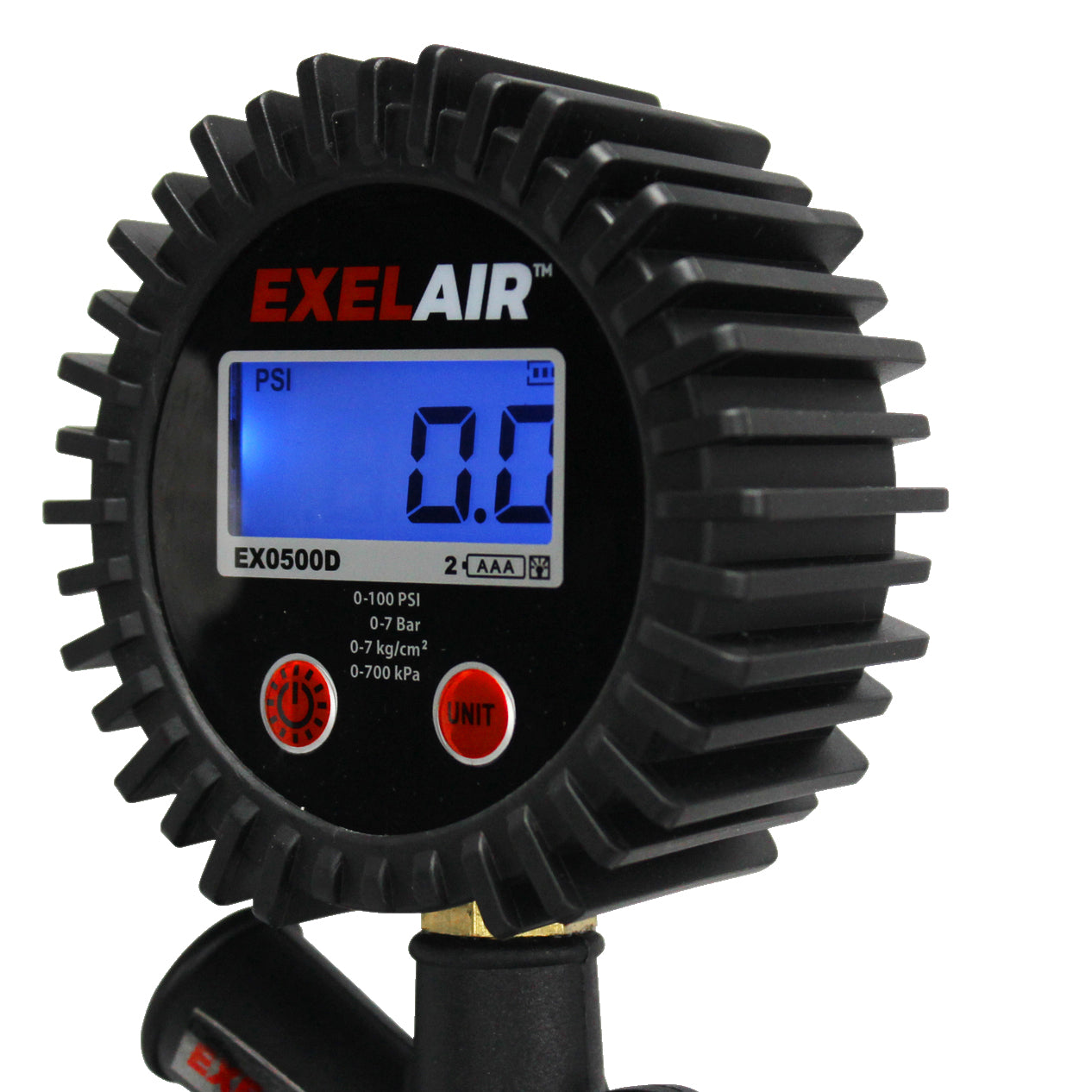 EXELAIR® Digital Pistol Grip Tire Inflator/Deflator Gauge, 16