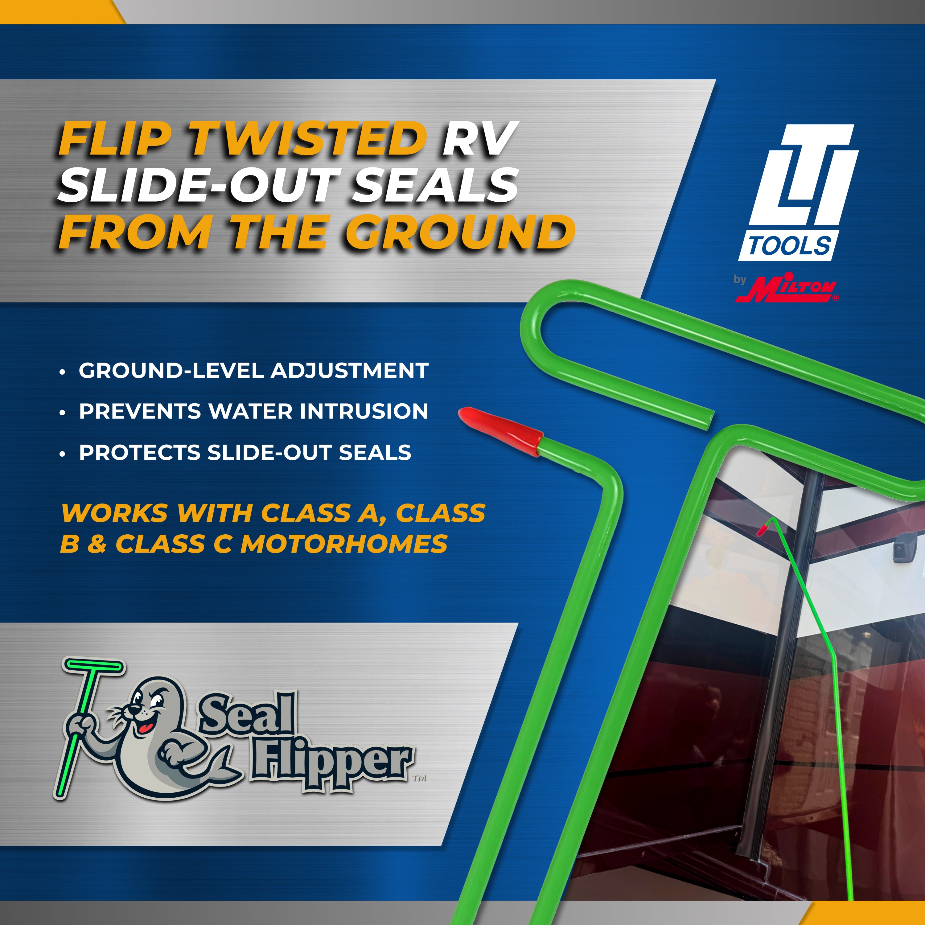 RV Slide-Out Seal Flipper™ Tool – LT140-RV