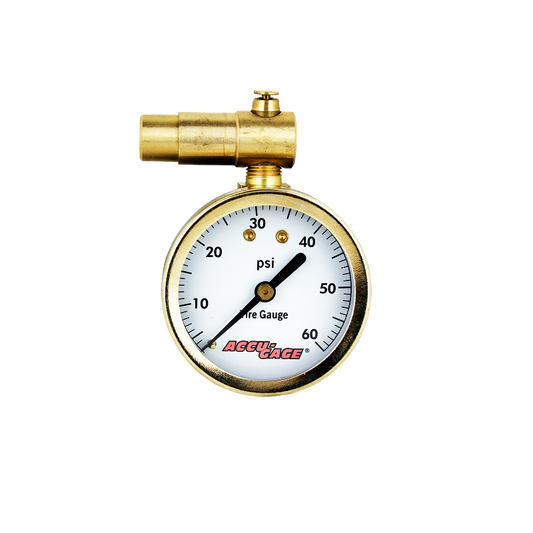 ACCU-GAGE® by Milton® Presta Valve Bike Tire Pressure Gauge with Bleeder Valve, for 0-60 PSI - ANSI Certified