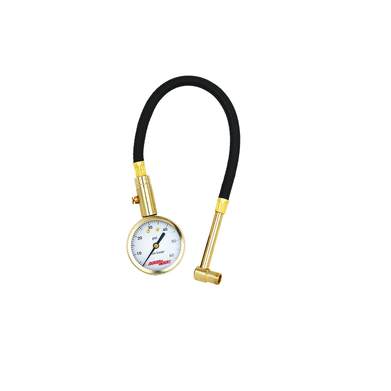 ACCU-GAGE® by Milton® Dial Tire Pressure Gauge w/ Right Angle Air Chuck and 11