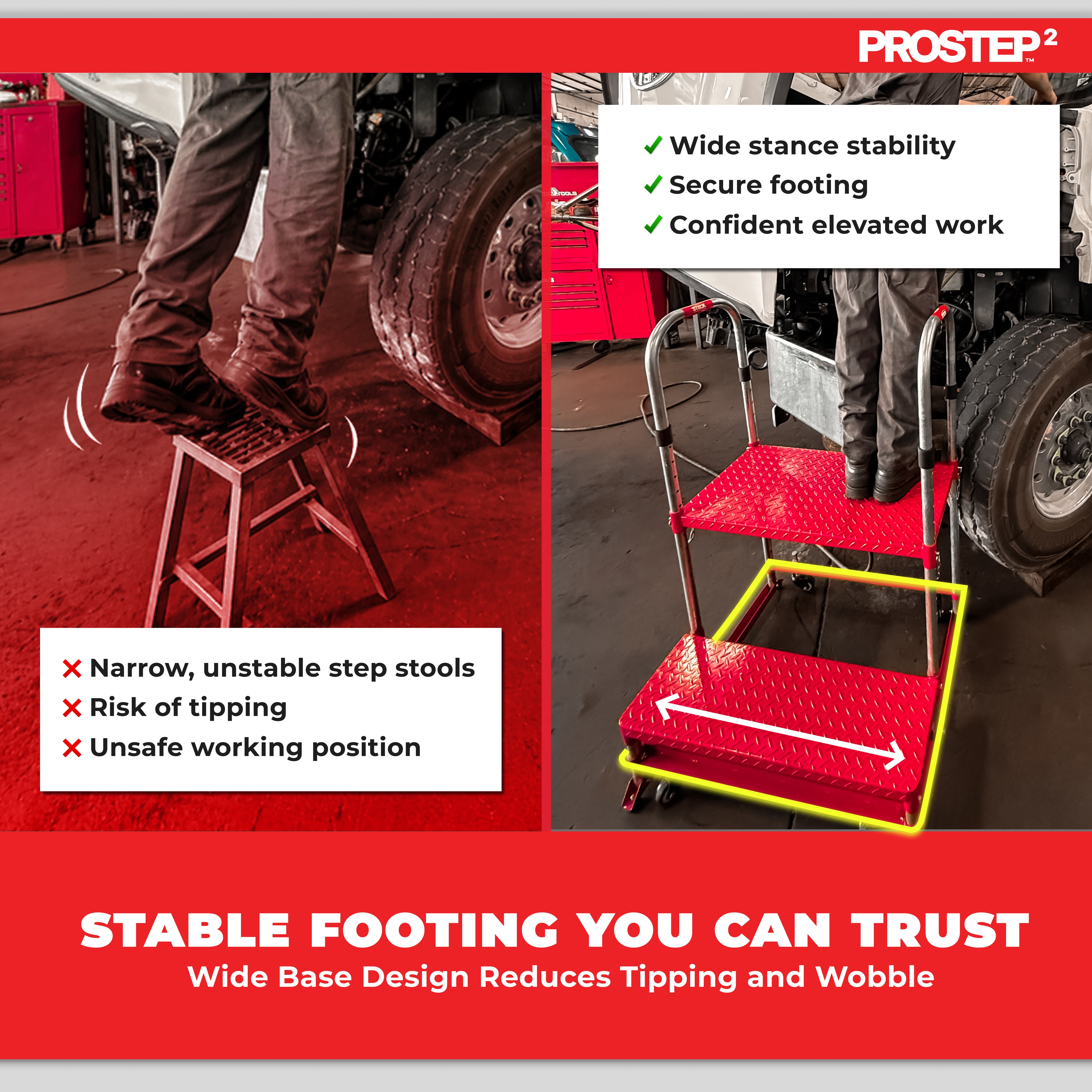 PROSTEP™2 Heavy-Duty Shop Step Platform