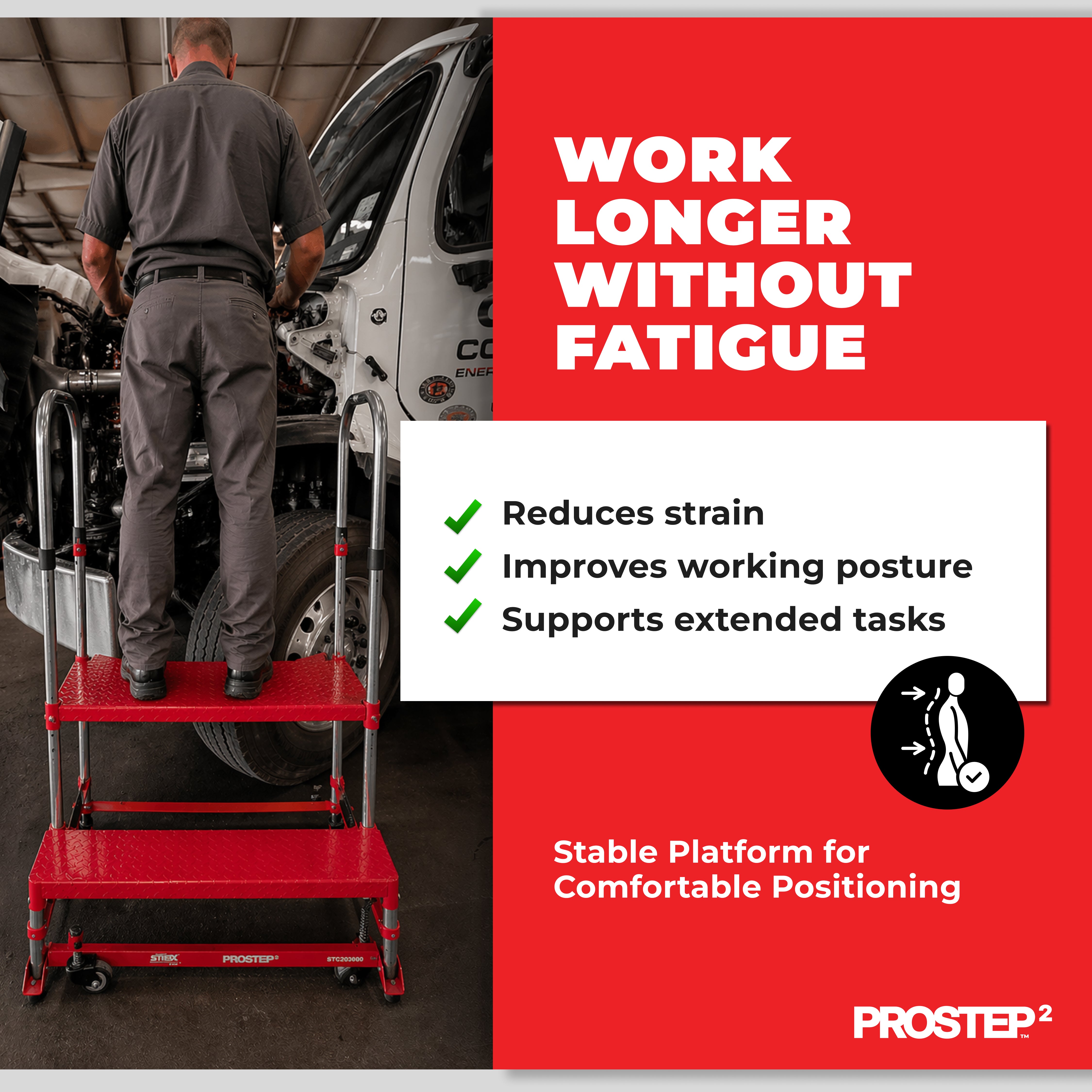 PROSTEP™2 Heavy-Duty Shop Step Platform
