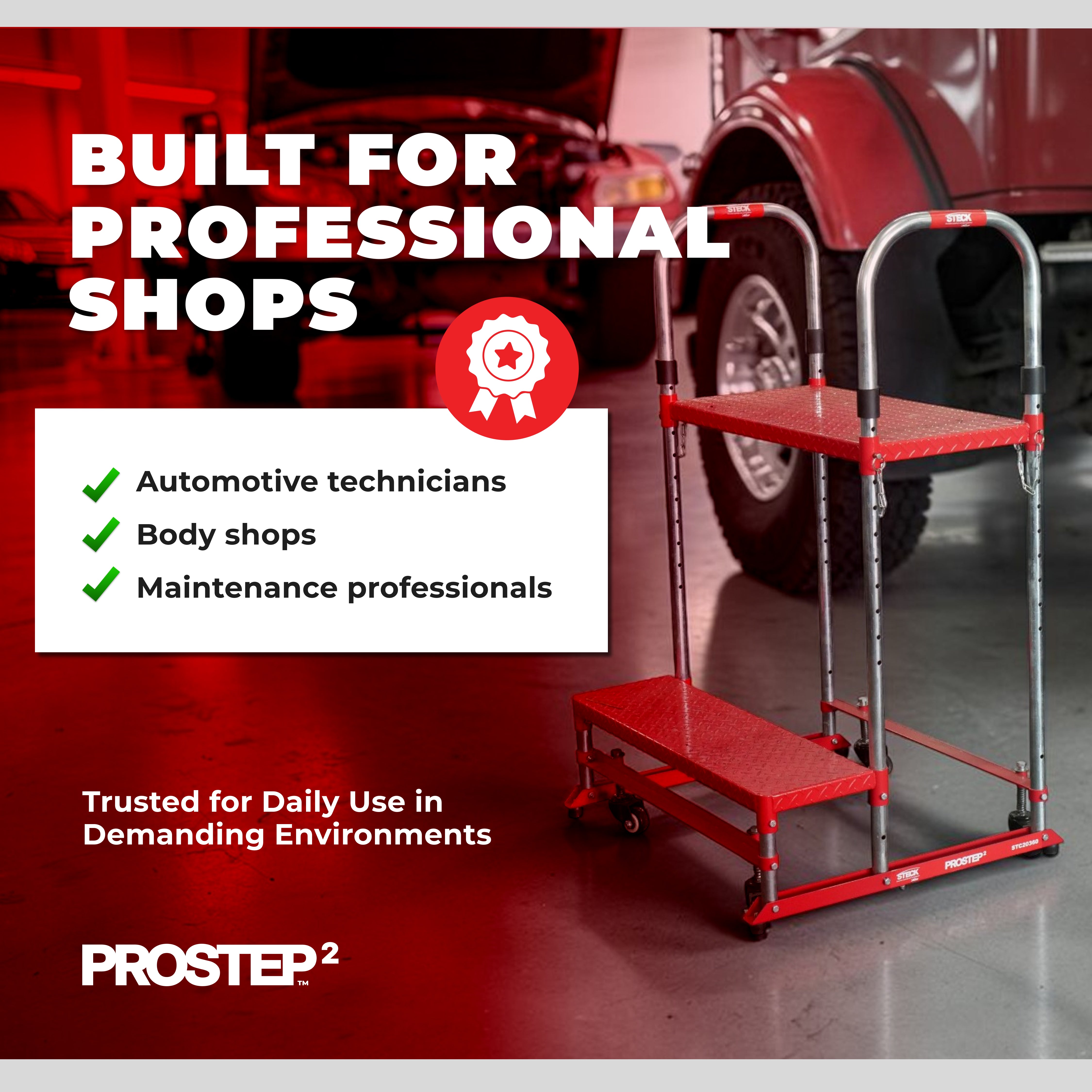 PROSTEP™2 Heavy-Duty Shop Step Platform