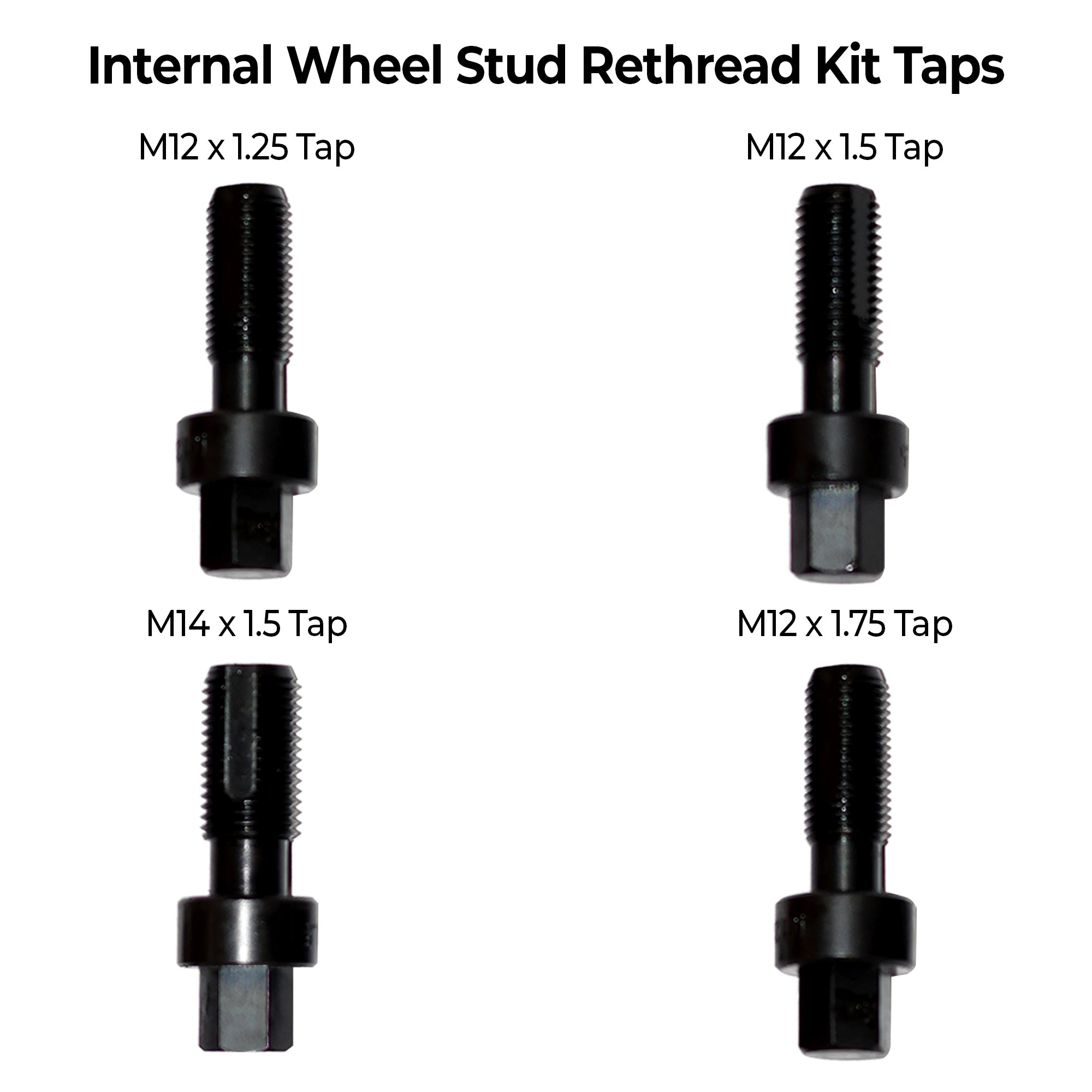 Rethread Bit LT992 - 10-Piece Wheel Hub Master Rethread Kit Damaged Stud / Bolts ...