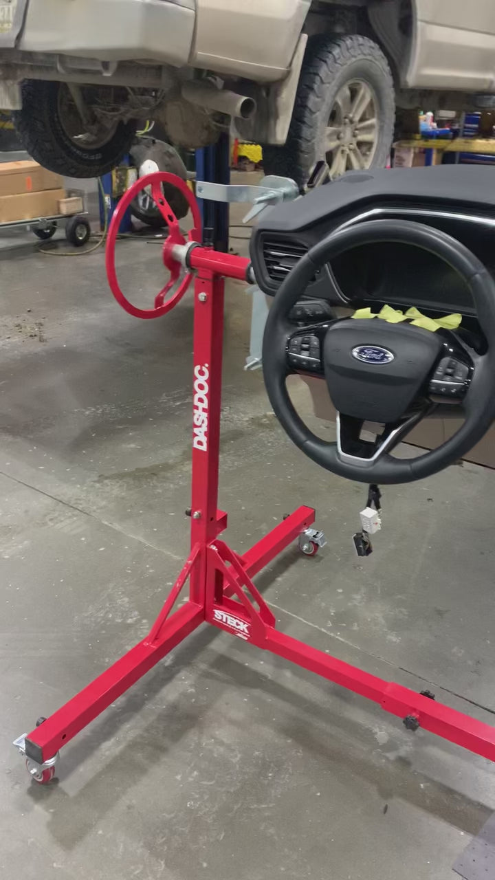 DashDoc™ STC35500 Dashboard Service Workstation – Mobile 360° Rotating Dashboard Support Platform