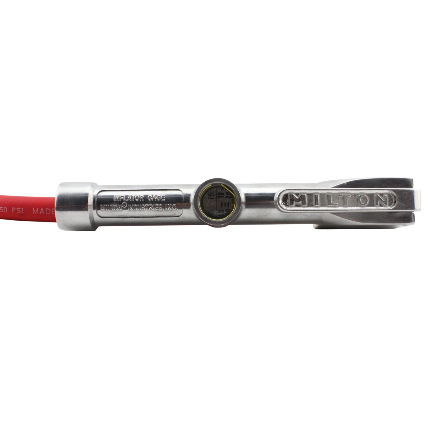 Service Station Tire Inflator and Air Pressure Gauge, Single Head Chuck, 1/4