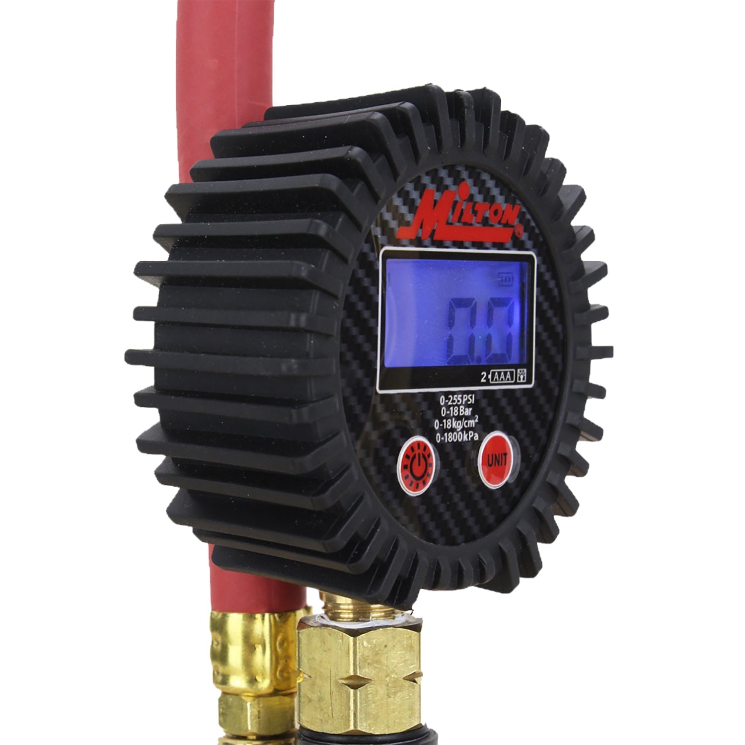 S-530 Compact Digital Tire Inflator with Pressure Gauge (255 PSI) - Air Chuck & 15