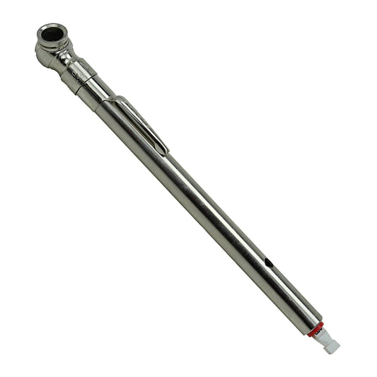 Air/Water-Filled Tire Pressure Gauge, 5-50 PSI Single Head Air Chuck (Box of 10)